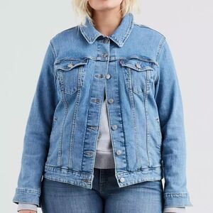 Levi's Women's Denim Trucker Jacket Blue Country Western Original Large